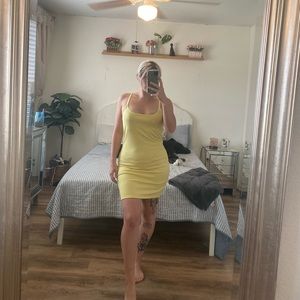 Yellow Mini Dress